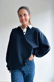 Florence pull donkerblauw