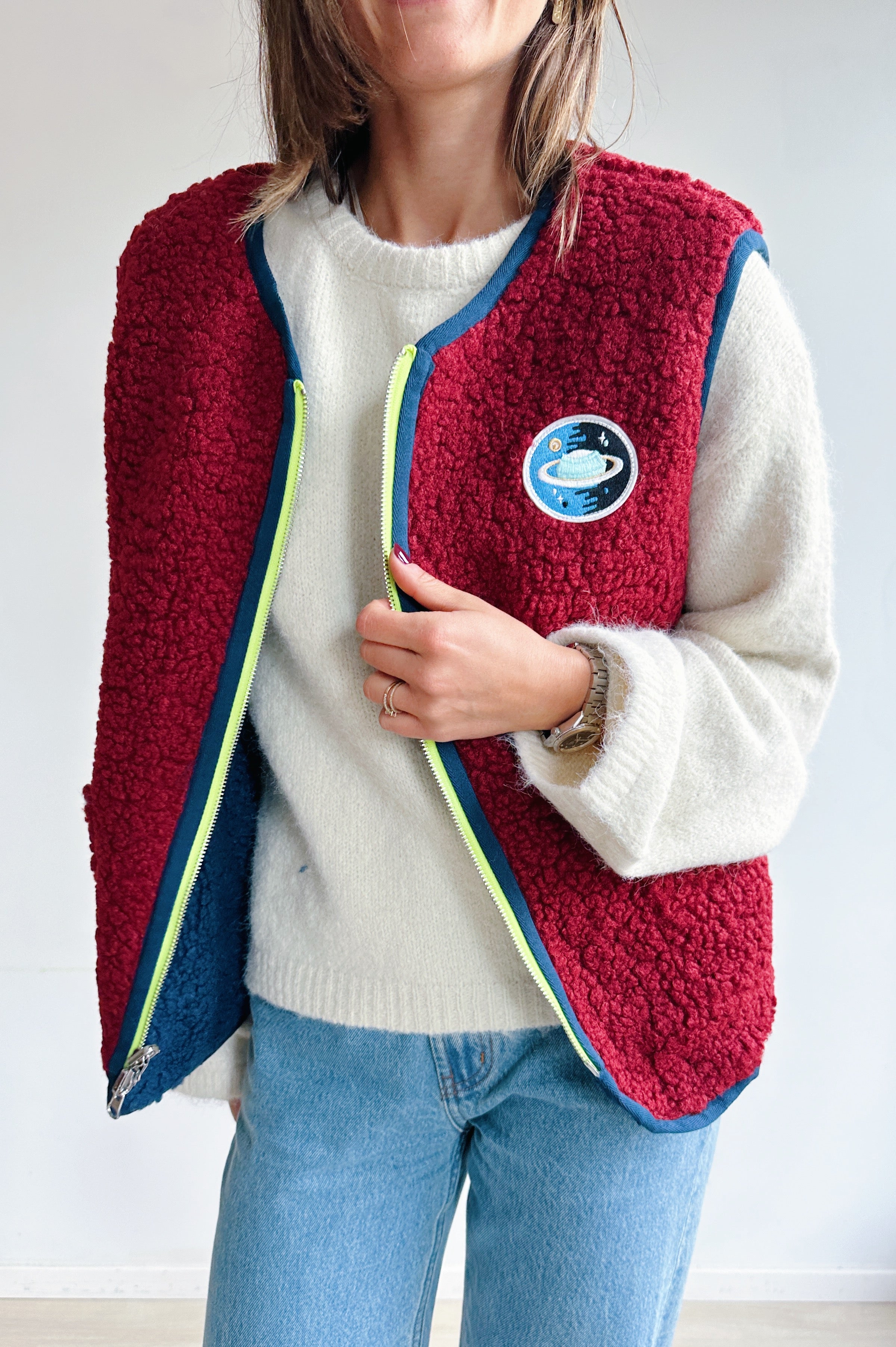 Space teddy gilet