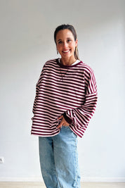 Ozanne sweater roze bordeaux