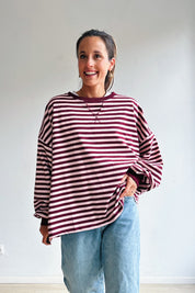 Ozanne sweater roze bordeaux