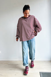 Ozanne sweater roze bordeaux