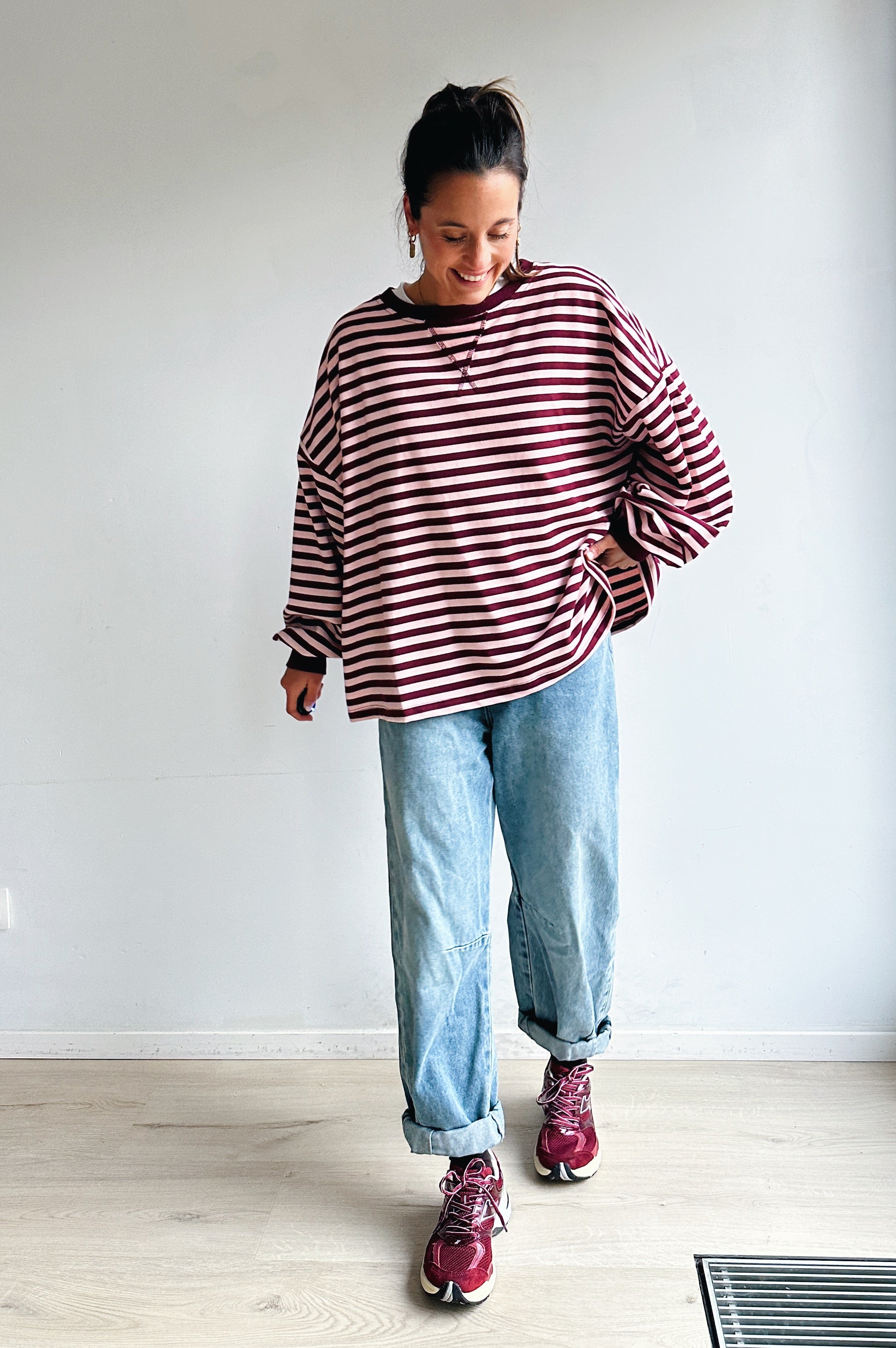 Ozanne sweater roze bordeaux