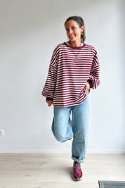 Ozanne sweater roze bordeaux