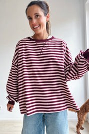 Ozanne sweater roze bordeaux