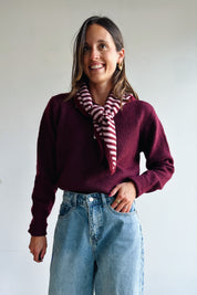 Kaniel pull bordeaux
