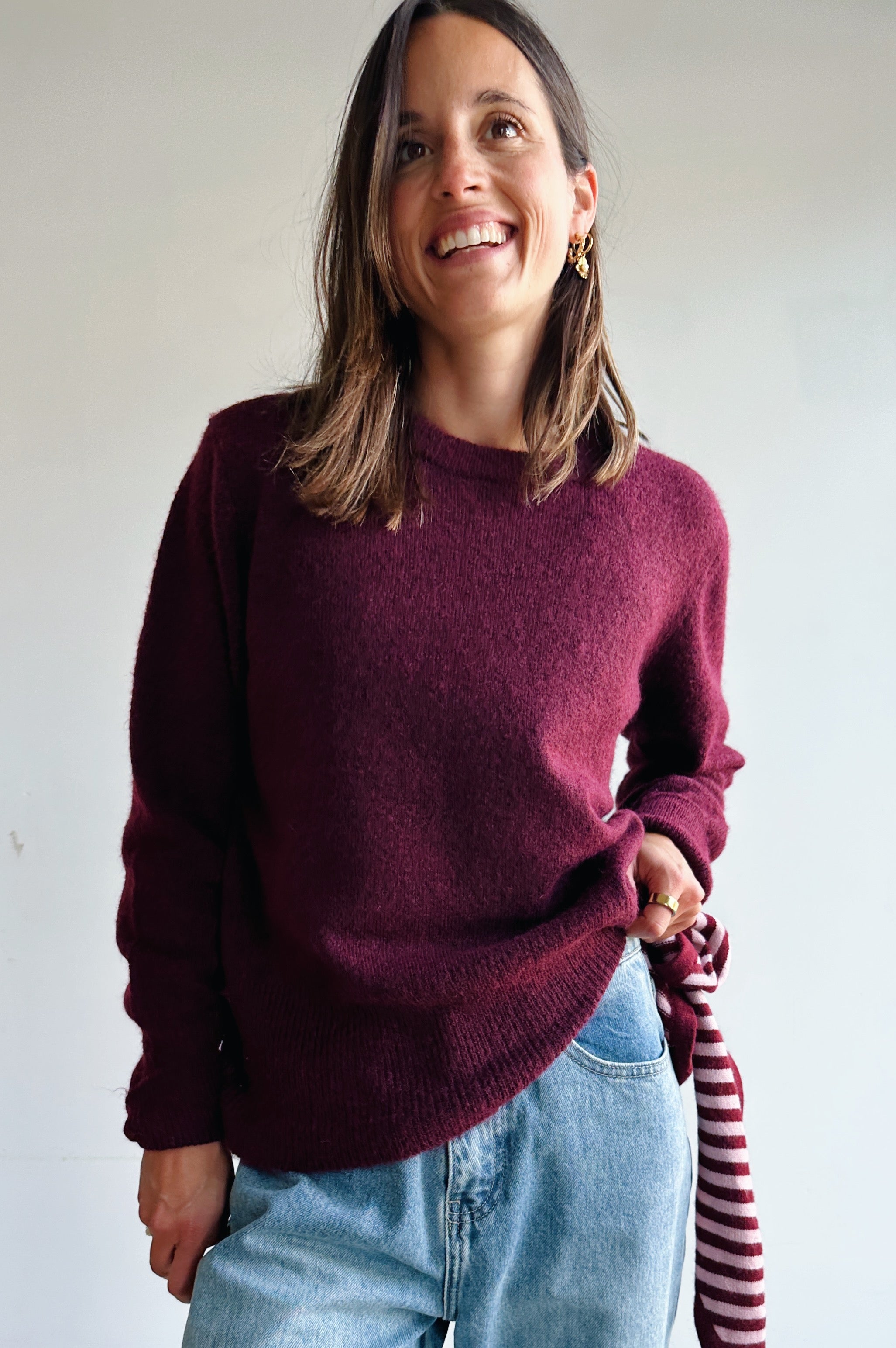 Kaniel pull bordeaux