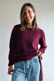 Kaniel pull bordeaux