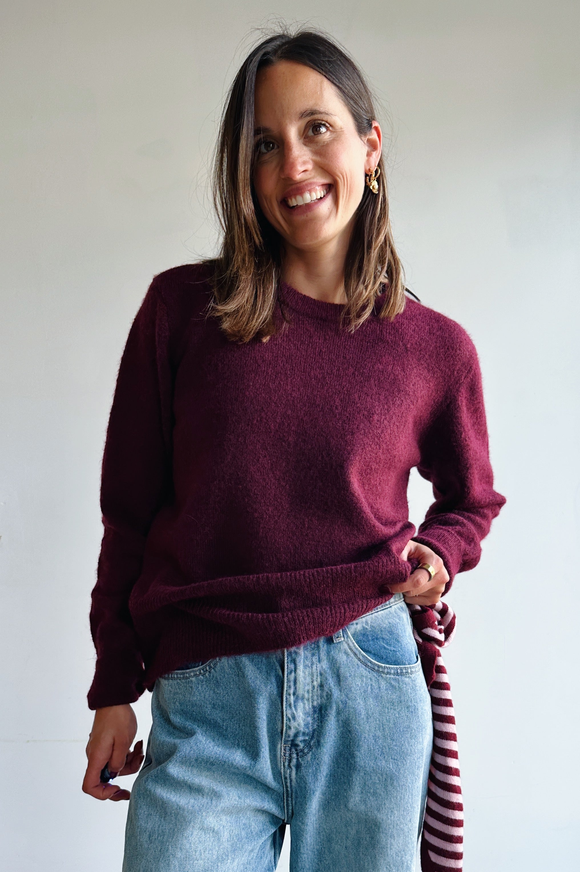 Kaniel pull bordeaux