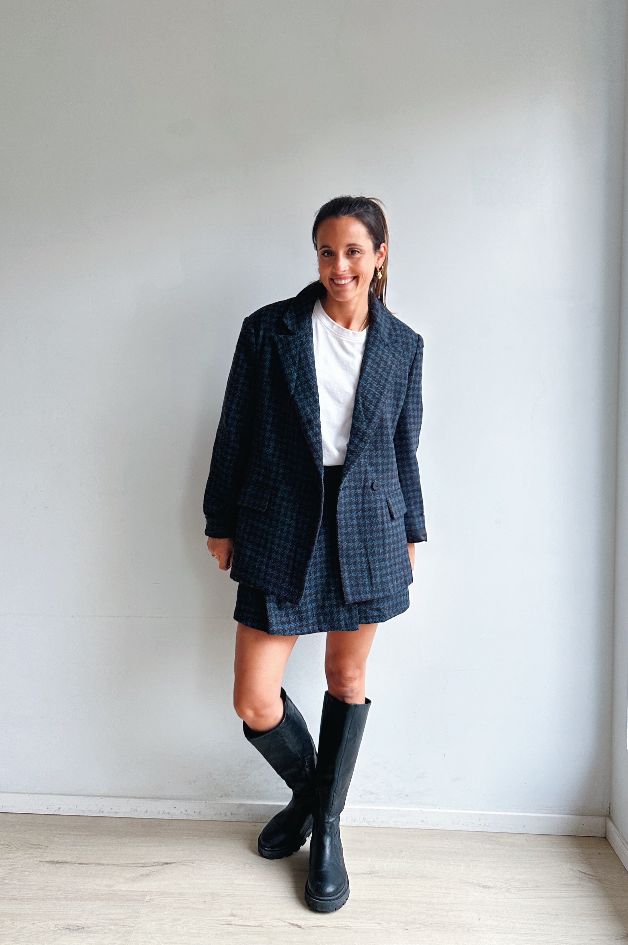 Zody blazer bruin blauw