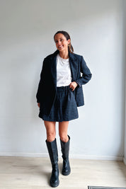 Zody blazer bruin blauw