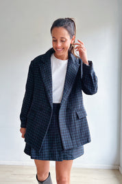 Zody blazer bruin blauw