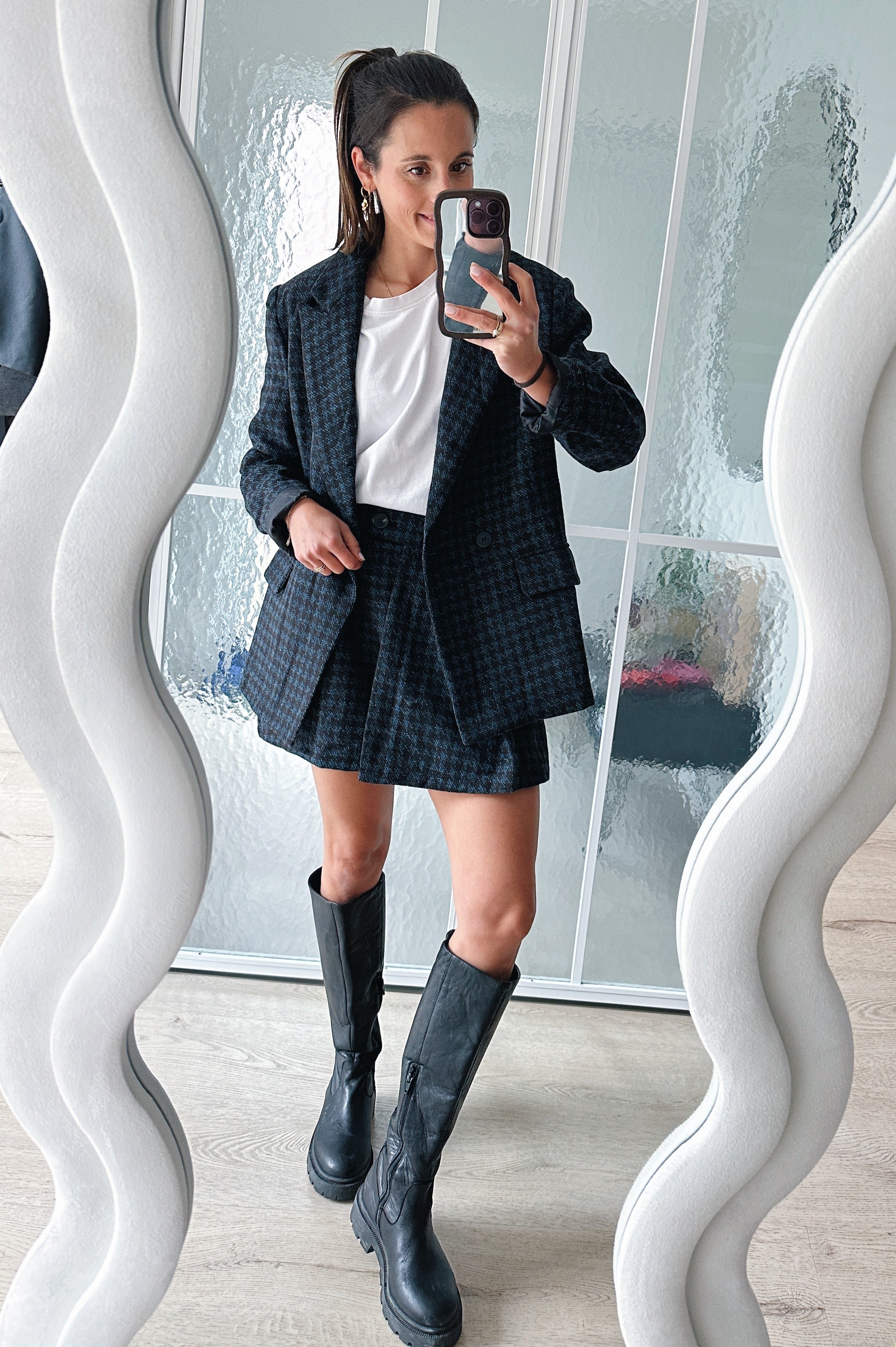 Zody blazer bruin blauw