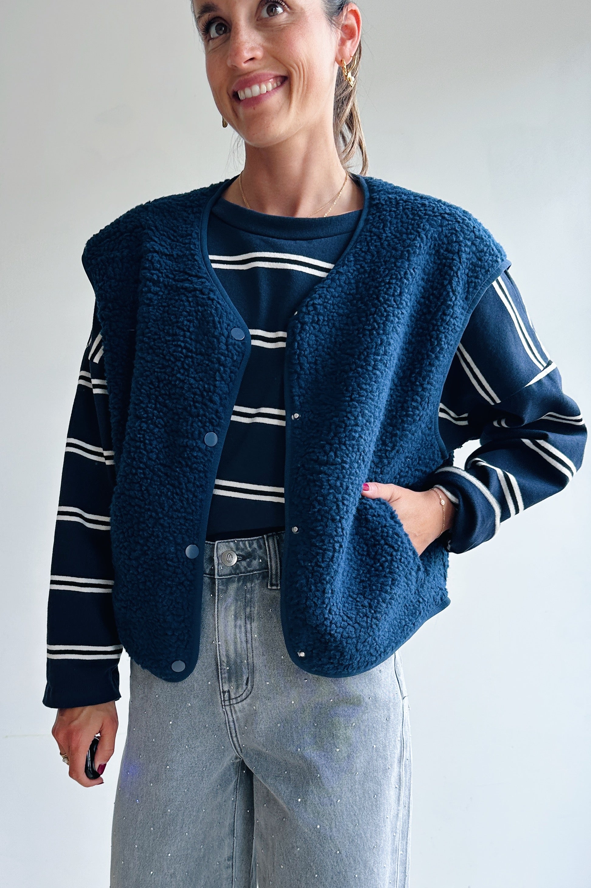 Willa gilet blauw
