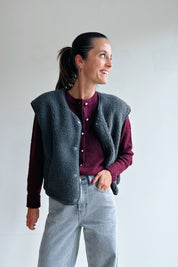 Willa gilet grijs