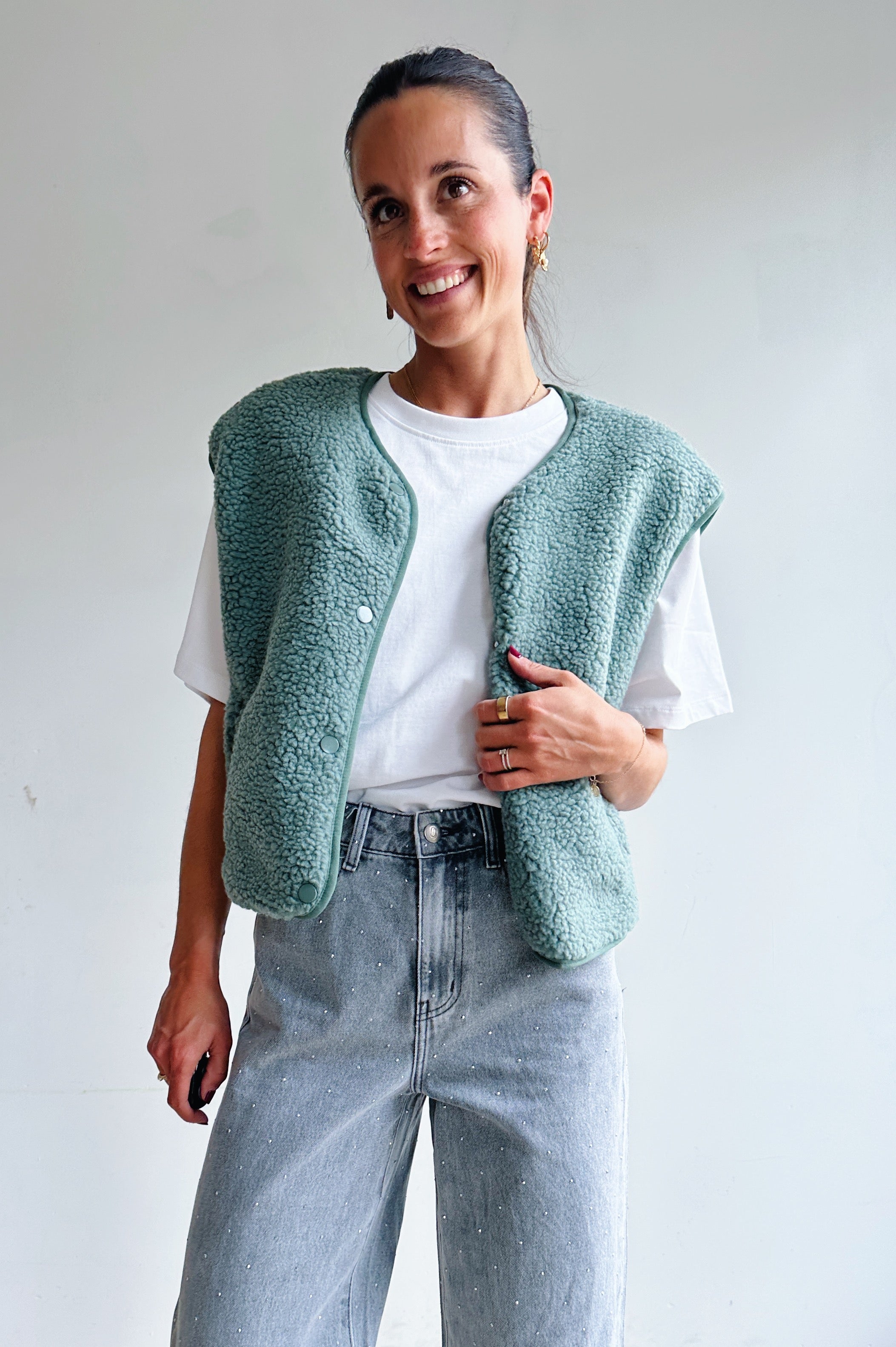 Willa gilet groen