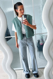 Willa gilet groen