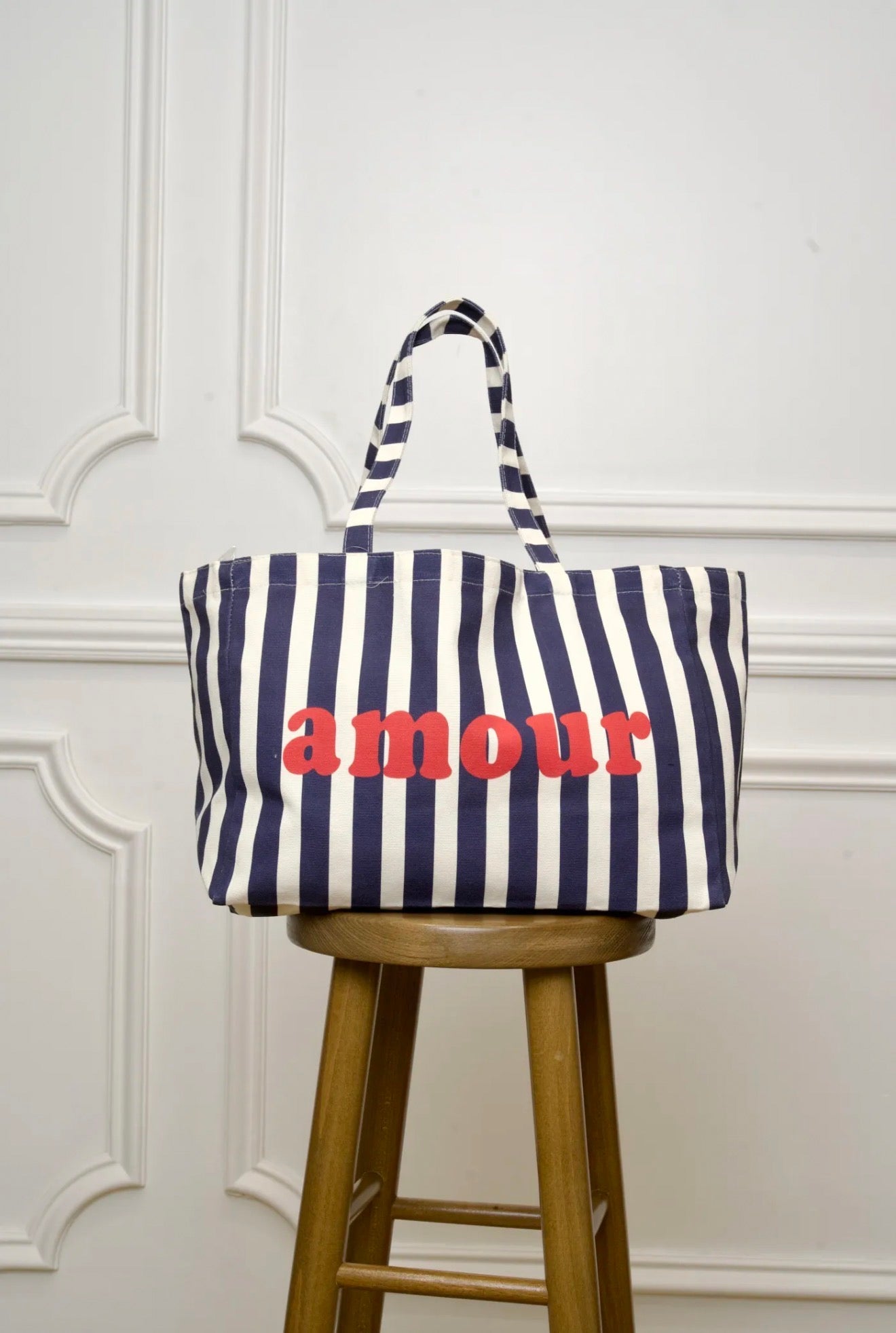 Amour shopper blauw