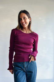 Amelie top bordeaux