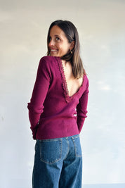 Amelie top bordeaux