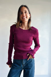 Amelie top bordeaux