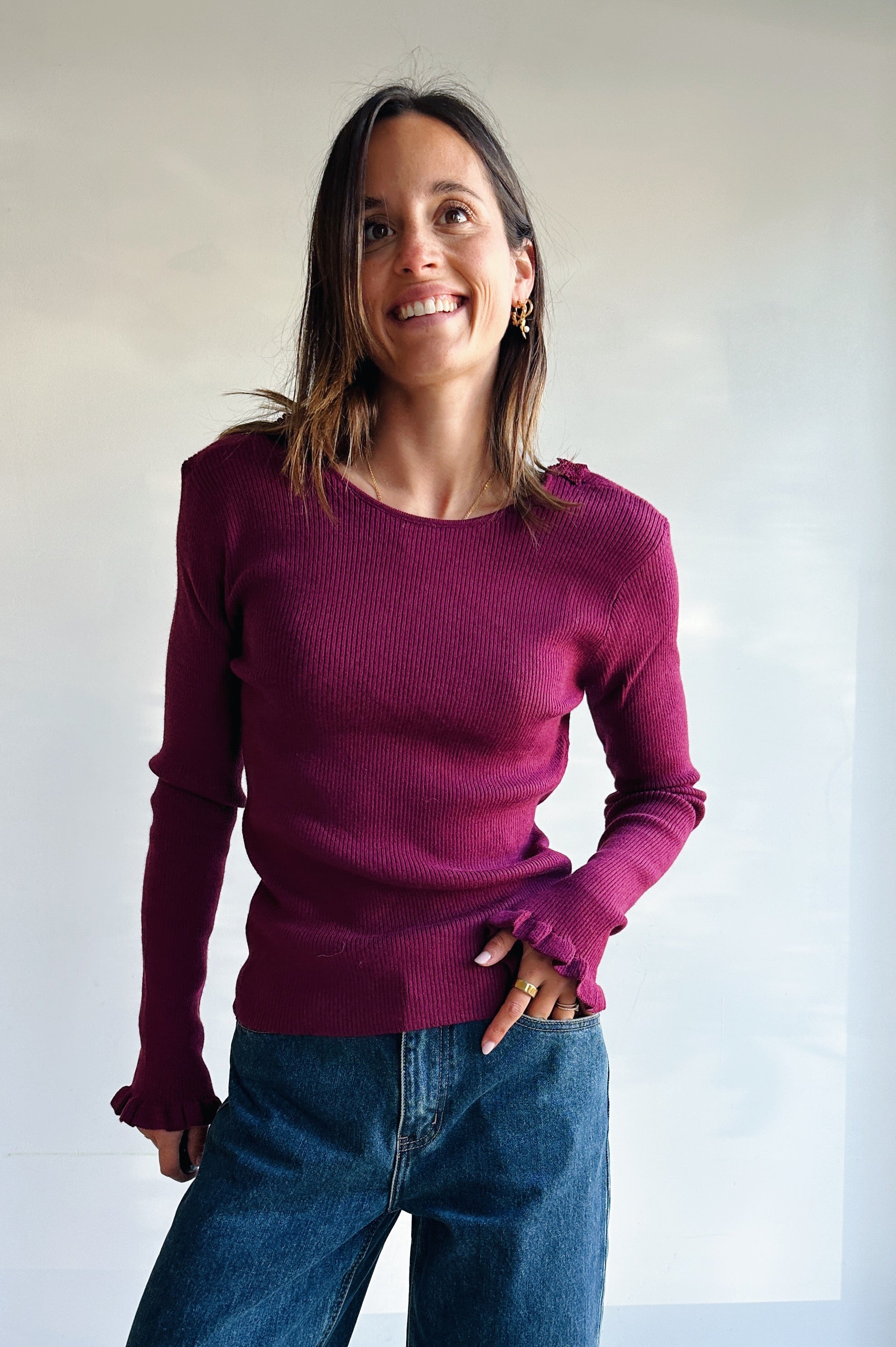 Amelie top bordeaux