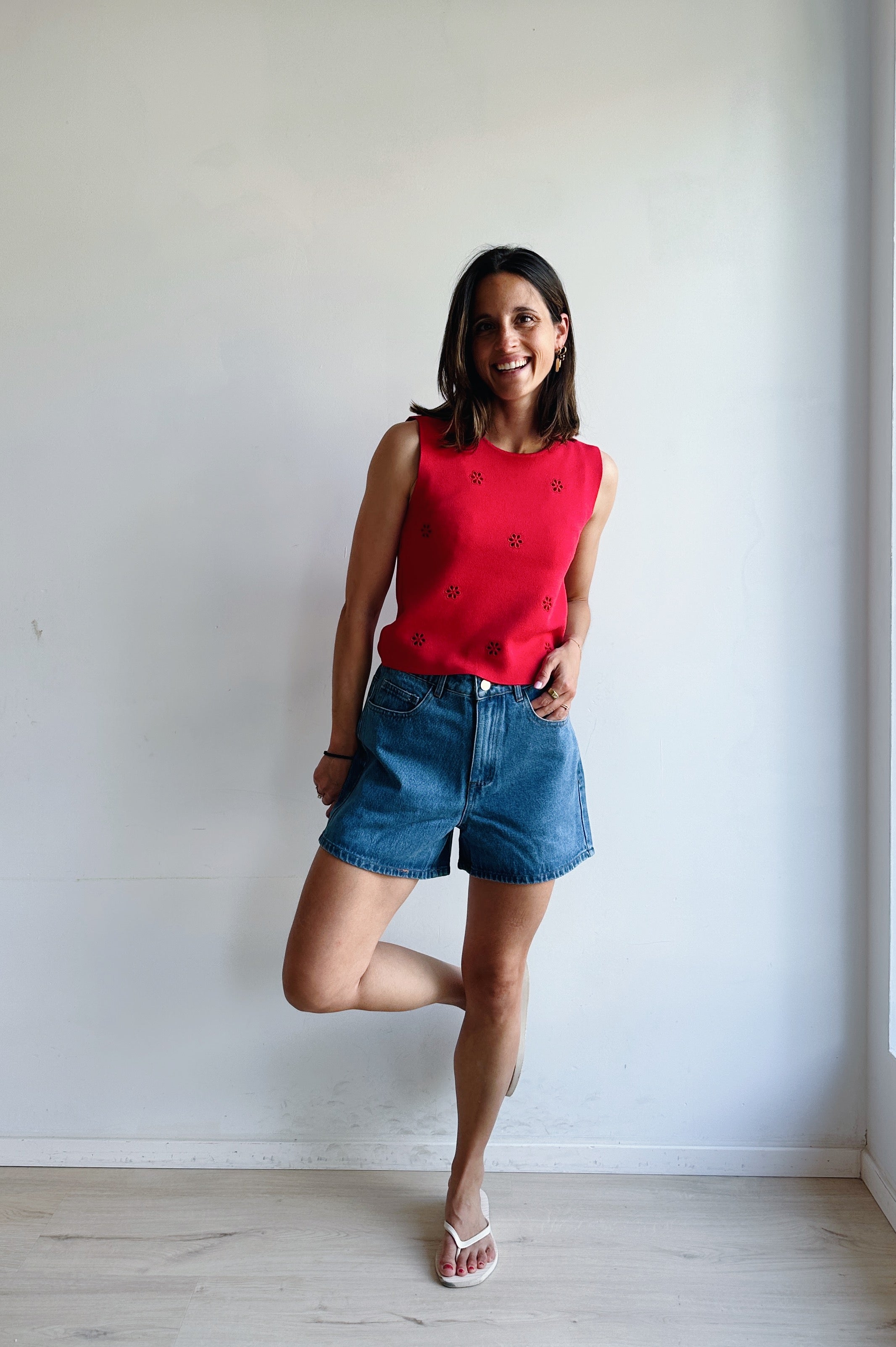 Louise top rood