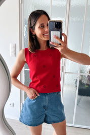 Louise top rood