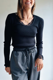 Elise top zwart