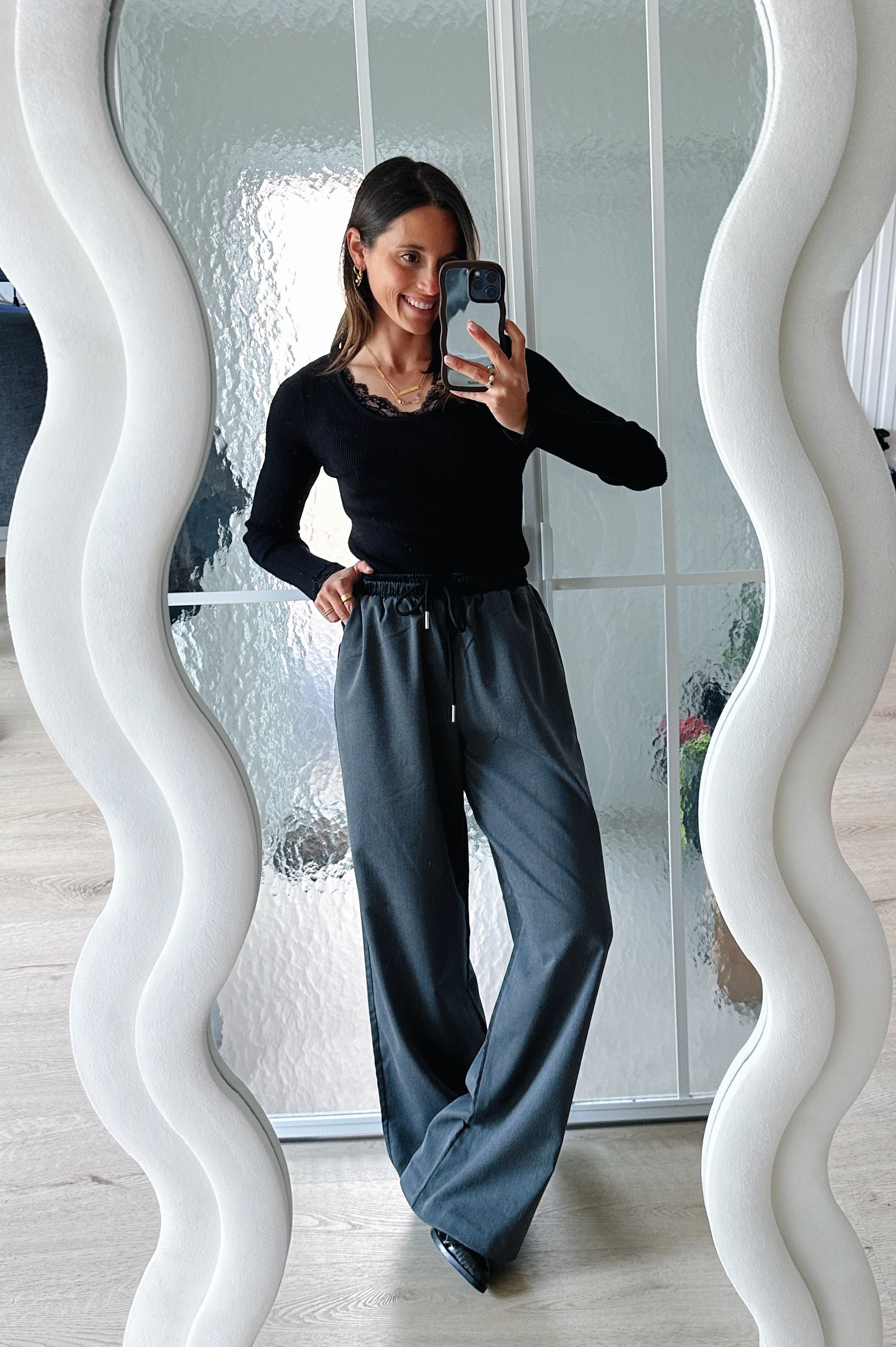 Elise top zwart