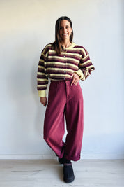 Clara jeans washed bordeaux