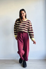 Clara jeans washed bordeaux