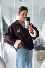 Lotta reversible jas chocolade