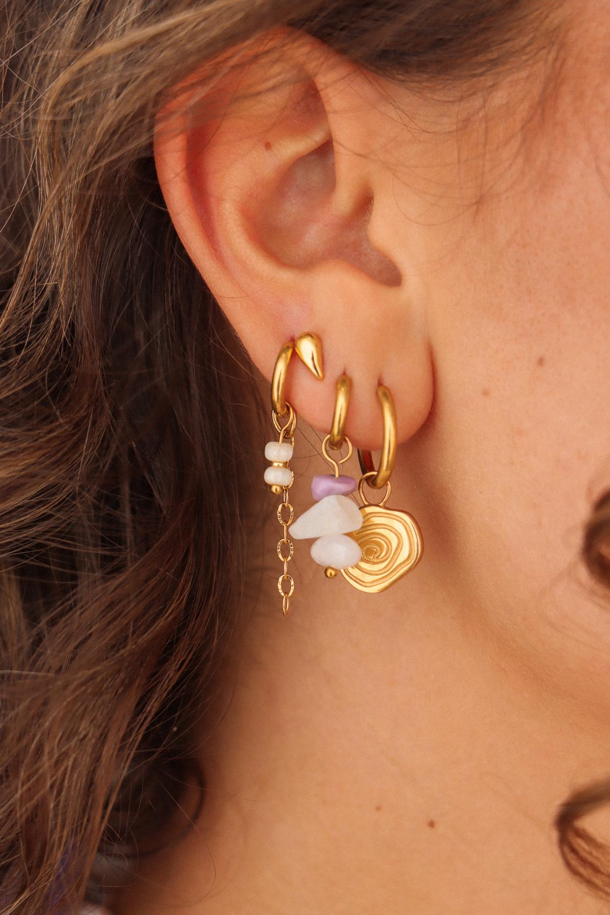 Twirl hoop gold