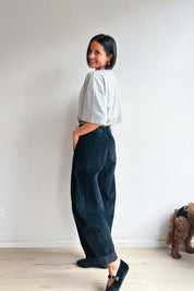 Bo barrel jeans zwart corduroy