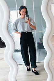 Bo barrel jeans zwart corduroy