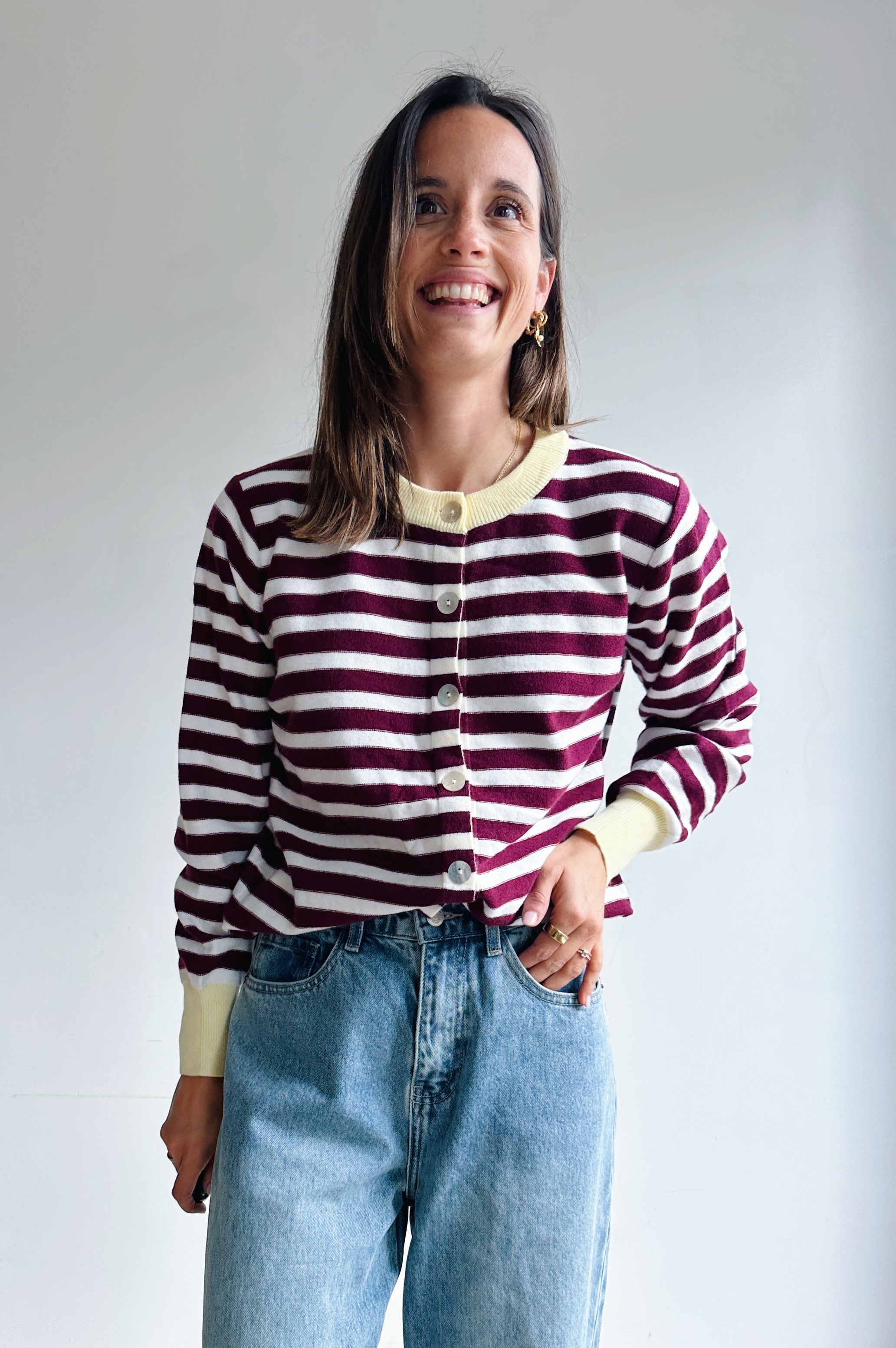 Suzanne gilet bordeaux