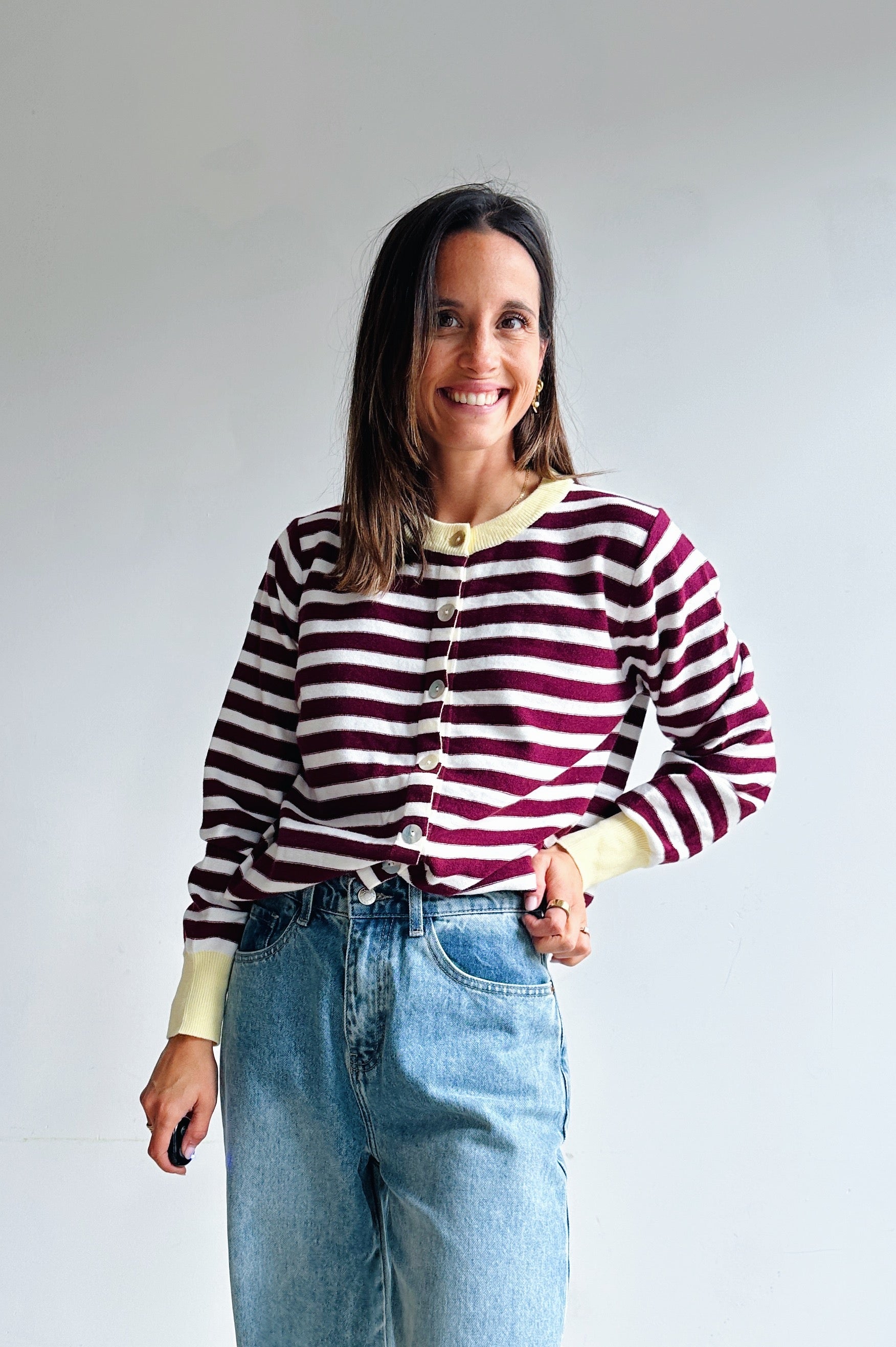 Suzanne gilet bordeaux