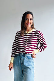 Suzanne gilet bordeaux