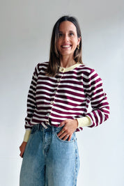Suzanne gilet bordeaux