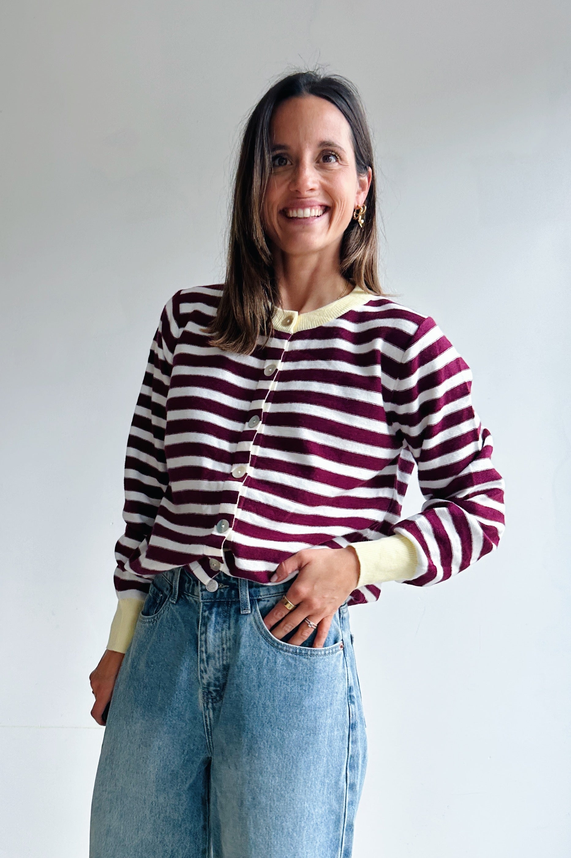 Suzanne gilet bordeaux