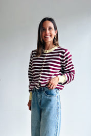 Suzanne gilet bordeaux