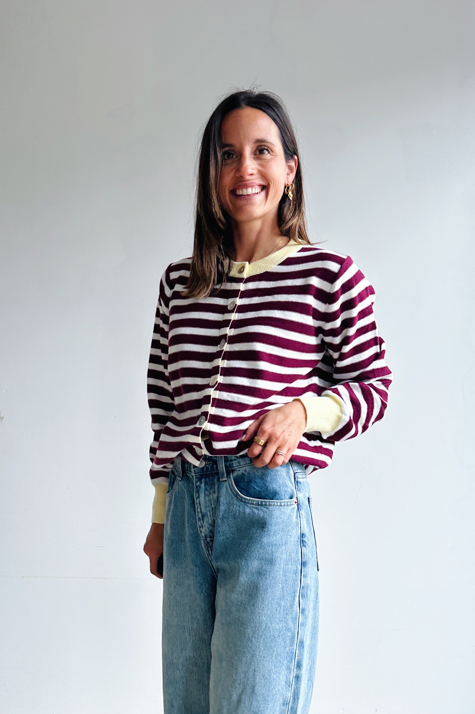 Suzanne gilet bordeaux