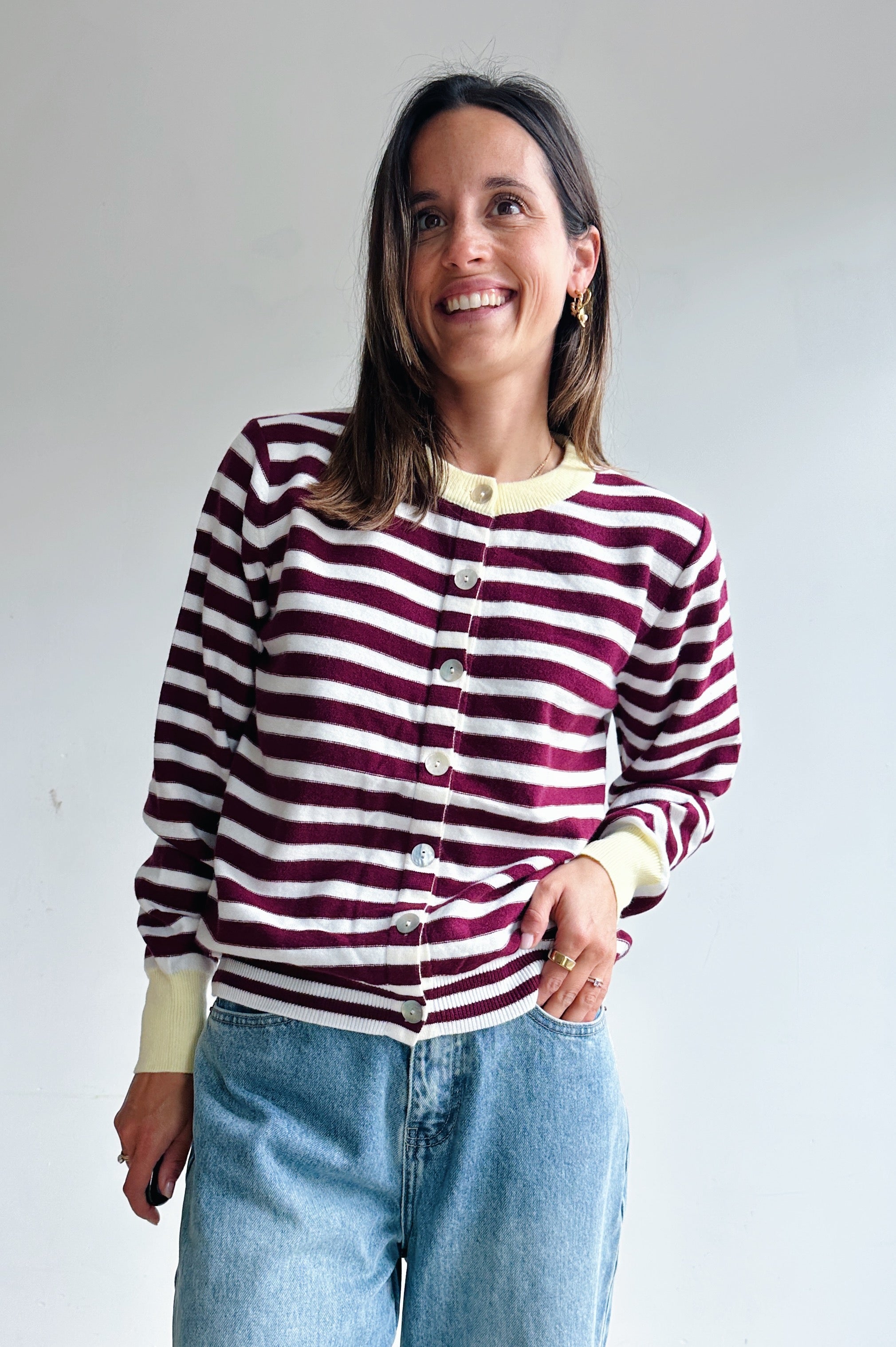 Suzanne gilet bordeaux