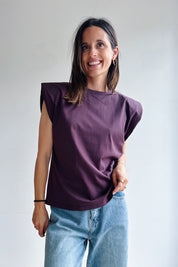Gita t-shirt aubergine
