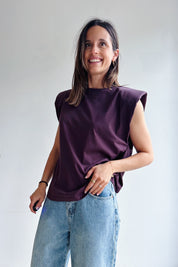 Gita t-shirt aubergine