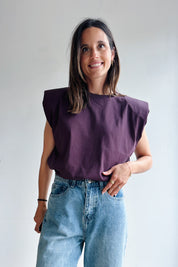 Gita t-shirt aubergine