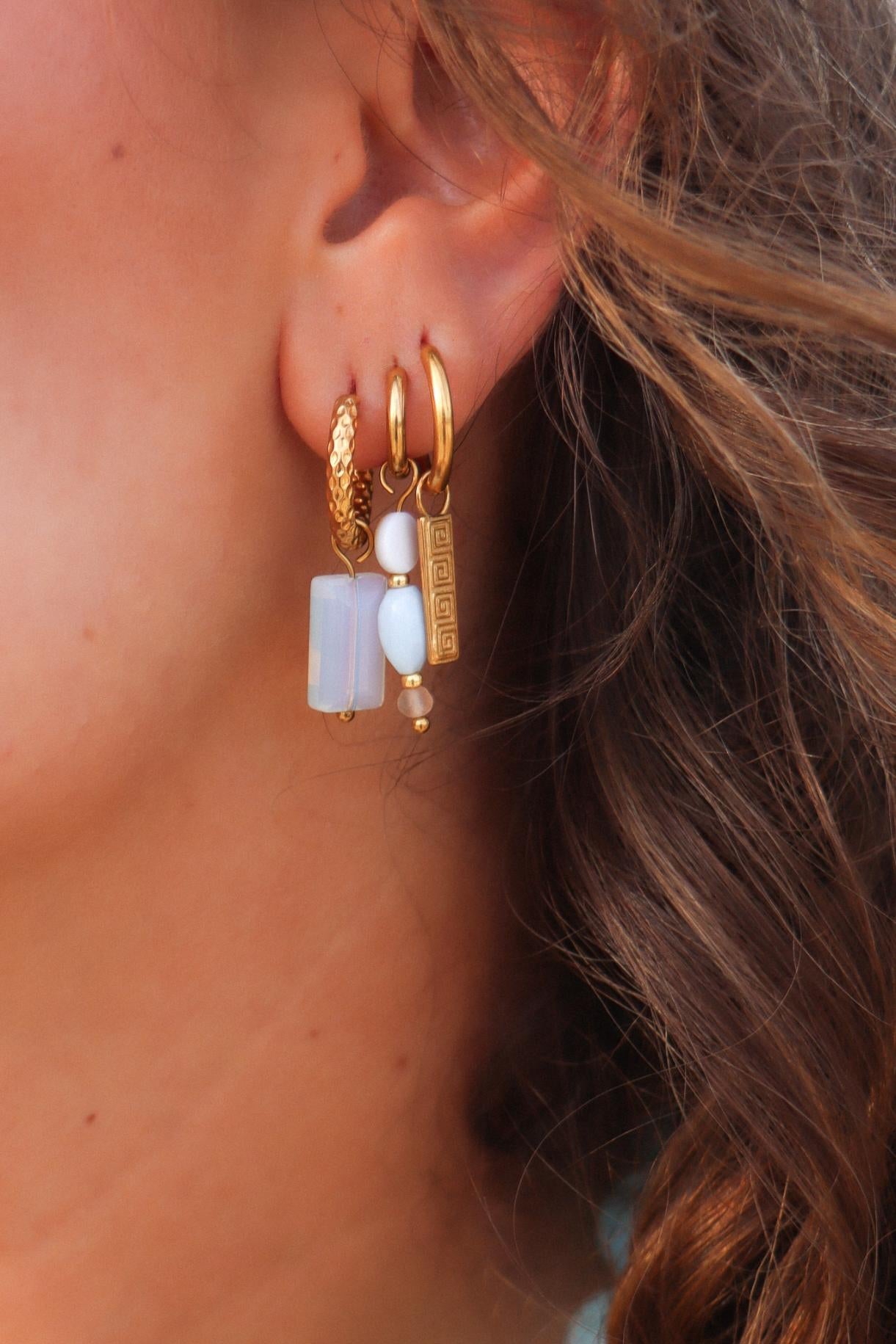 Shine white hoop