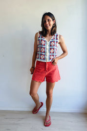Belle short corail