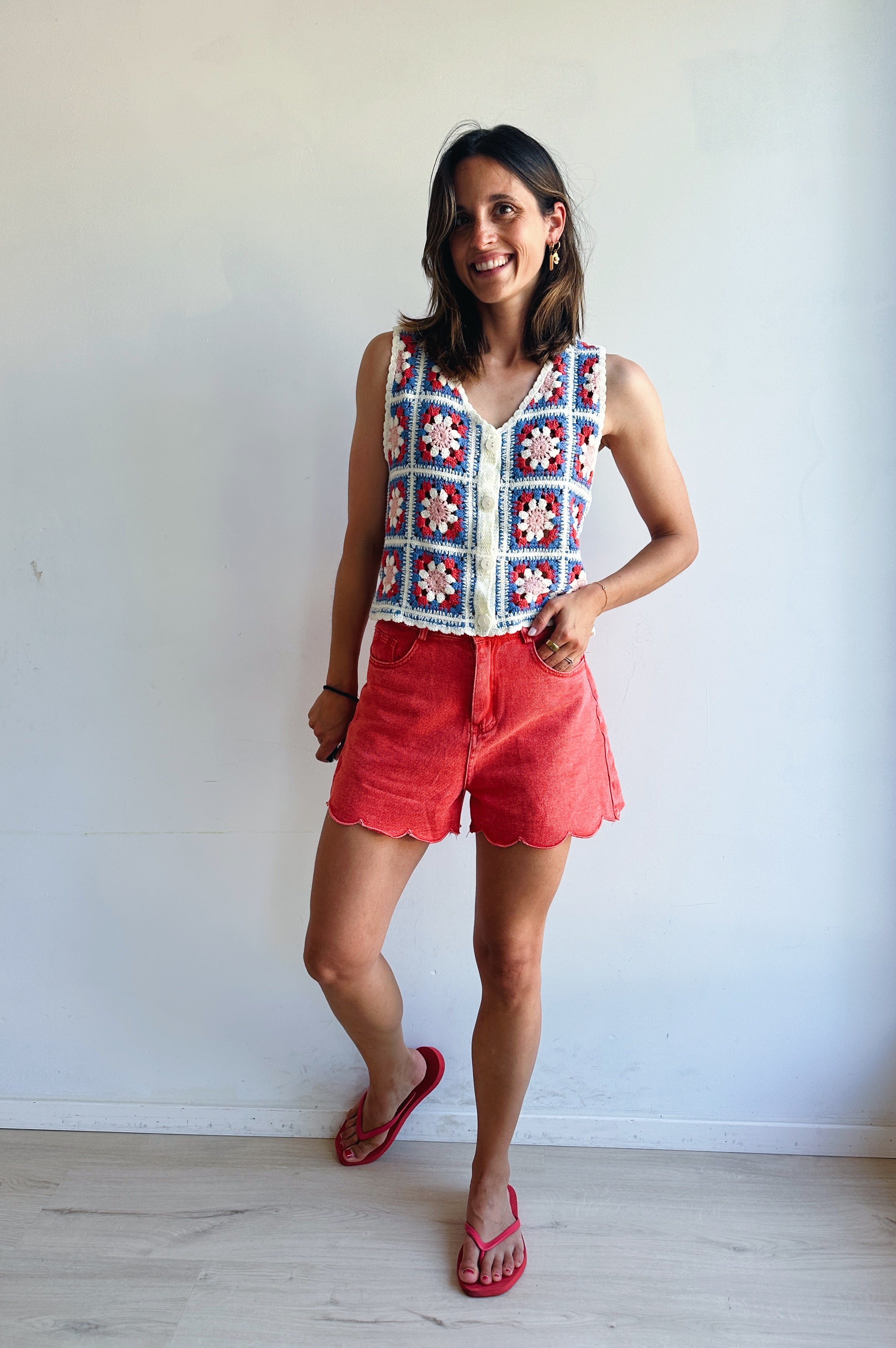 Belle short corail