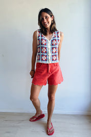 Belle short corail